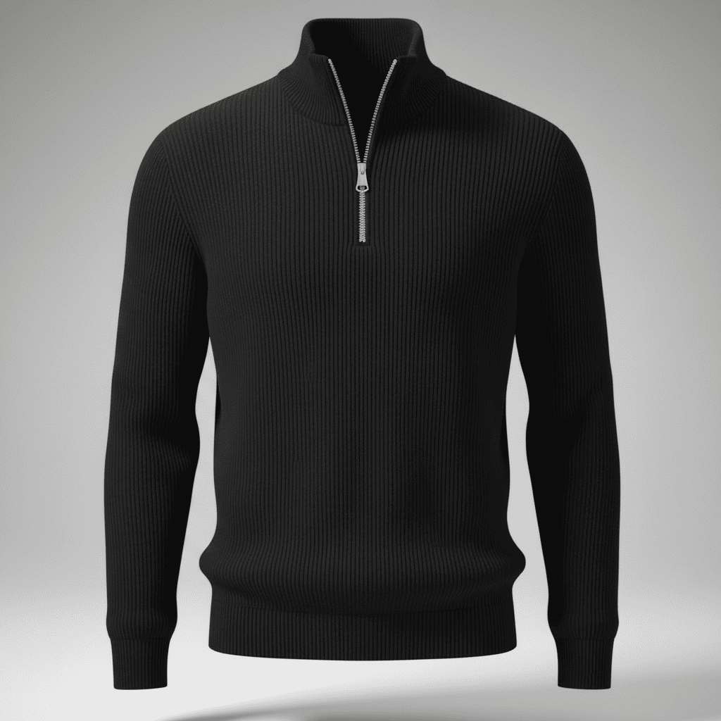 Luca Rib Zipper Knit