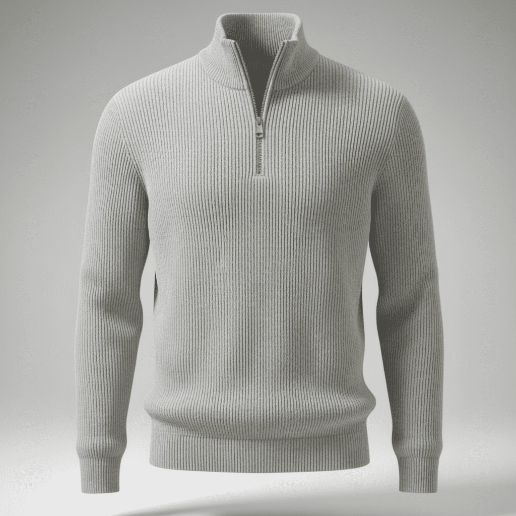 Luca Rib Zipper Knit