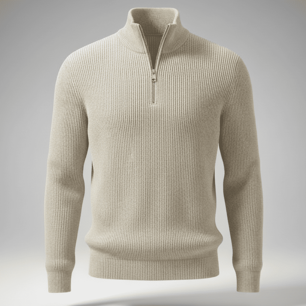 Luca Rib Zipper Knit